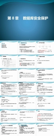 数据库原理及应用《第8章 数据库安全保护》课件.pptx