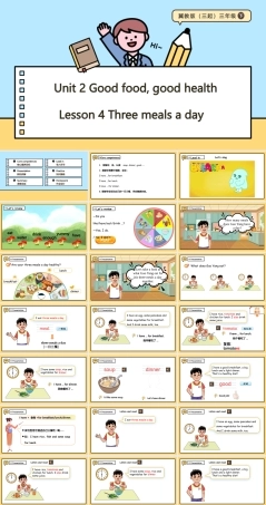 冀教版（2024）英语三年级下册《Unit 2 Good food, good health Lesson 4》课件.pptx