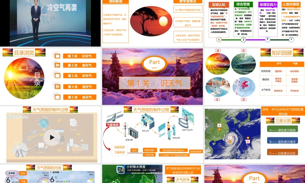 商务星球版（2024）七年级地理上册《第四章 主题学习 探秘天气预报》教学课件.pptx
