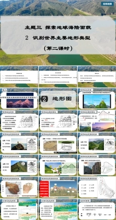 晋教版（2024）七年级地理上册《3.2 识别世界主要地形类型（第2课时）》课件.pptx