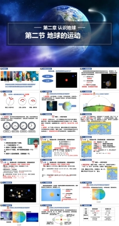 湘教版（2024）七年级地理上册《2.2 地球的运动》课件.pptx