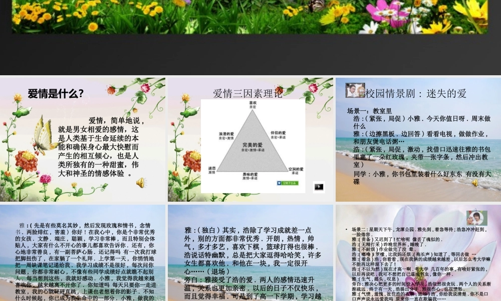 北师大版心理健康教育高一全一册《15 藏在书包里的玫瑰》课件.ppt