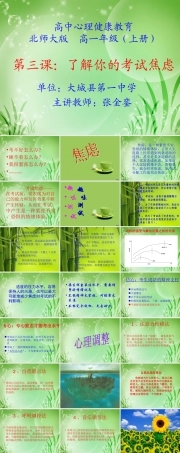 北师大版心理健康教育高一全一册《3 了解你的考试焦虑》课件.ppt