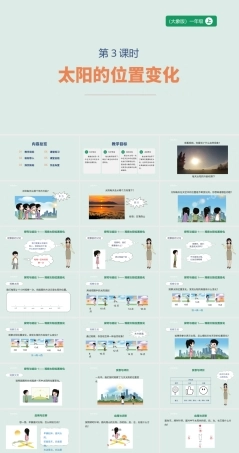 大象版（2024）科学一年级上册3.3《太阳的位置变化》课时课件.pptx
