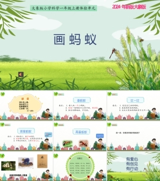 大象版（2024）科学一年级上册《体验单元 画蚂蚁》课件（10张PPT）.pptx