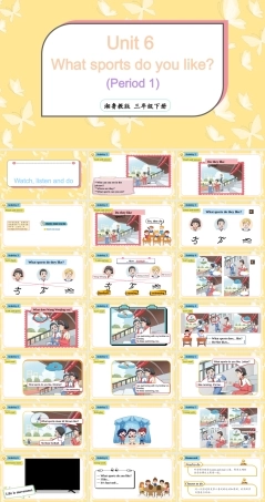 湘鲁版（2024）英语三年级下册《Unit 6 What sports do you like (Period 1) 》课件.pptx