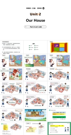 陕旅版（2024）英语四年级上册《Uint 2 Our House Lesson1 Part A Let's talk》课件.pptx