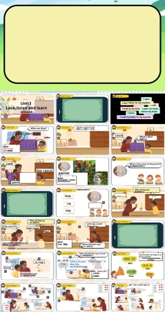 人教版（2024一年级起点）英语一年级上册《Unit 3 Look, listen and learn lesson 4》课件.pptx