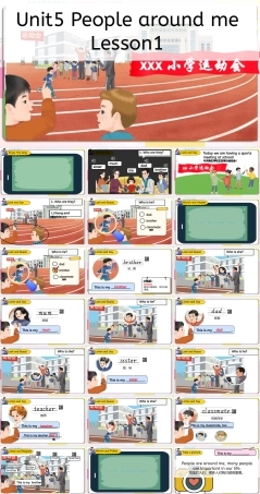 人教版（2024一年级起点）英语一年级上册《Unit 5 People around me lesson 1》课件.pptx