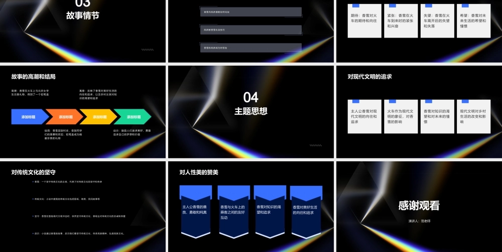 中职语文（高教版2023）基础模块下册《哦 香雪》（铁凝）课件.pptx