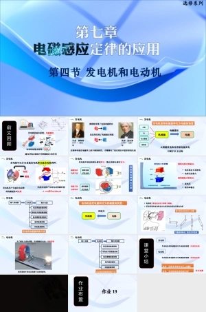 沪科版（2020）物理选择性必修第二册《7.4 发电机和电动机》课件.pptx