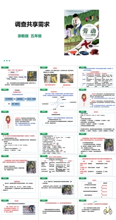 浙教版劳动五年级下册项目四 任务一《调查共享需求》课件.pptx