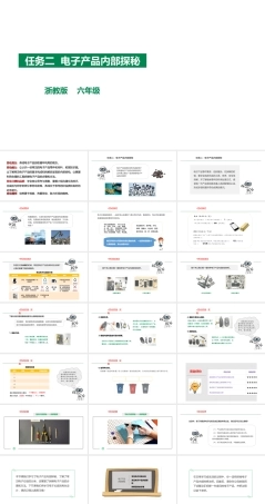 浙教版劳动六年级项目二 任务二《电子产品内部探秘》课件.pptx