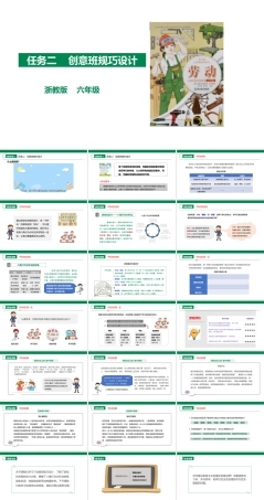 浙教版劳动六年级项目三 任务二《创意班规巧设计》课件.pptx