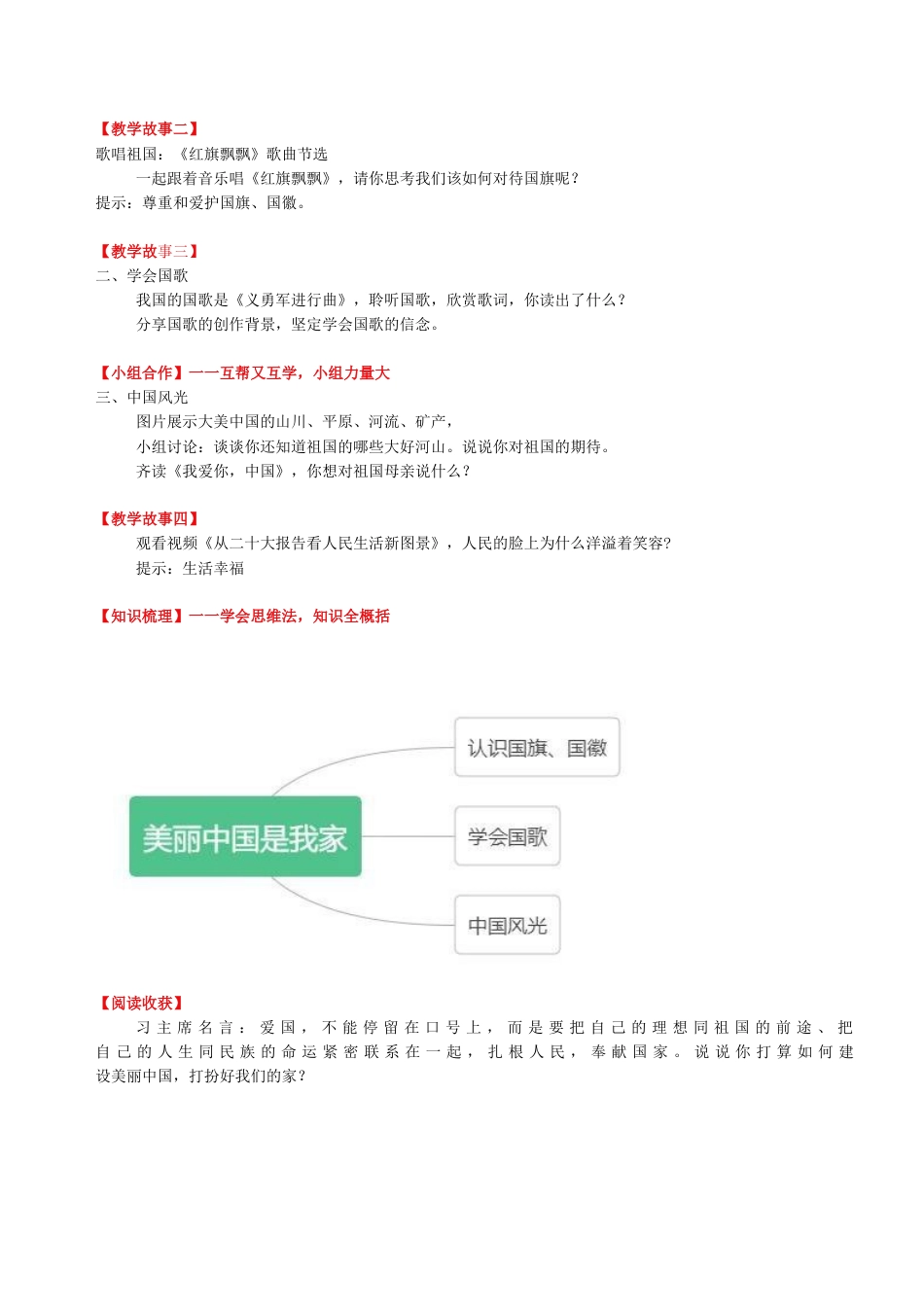 《习近平新时代中国特色社会主义思想学生读本（小学低年级）》：美丽中国是我家.docx_第2页