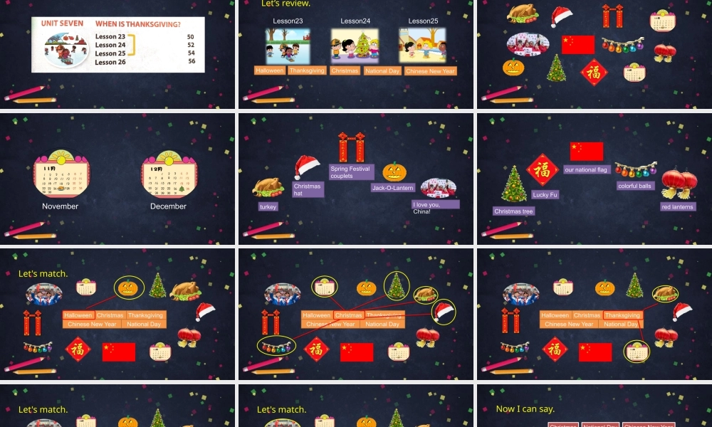北京版三年级上册英语《UNIT SEVEN WHEN IS THANKSGIVING (2)》PPT课件.pptx
