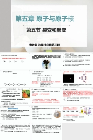 粤教版（2019）物理选择性必修第三册《5.5裂变和聚变》课件.pptx