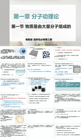 粤教版（2019）物理选择性必修第三册《1.1物质是由大量分子组成的》课件.pptx