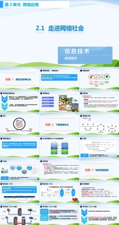高教版中职信息技术基础模块上册《2.1走进网络社会 》课件.pptx