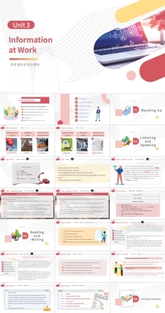 高教版（2021）中职英语服务类职业模块《Unit 3 Information at Work》课件.pptx