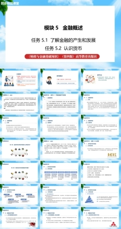 任务5.1、5.2了解金融的产生和发展、认识货币（教学课件）《财政与金融基础知识》高教社（第四版）.pptx