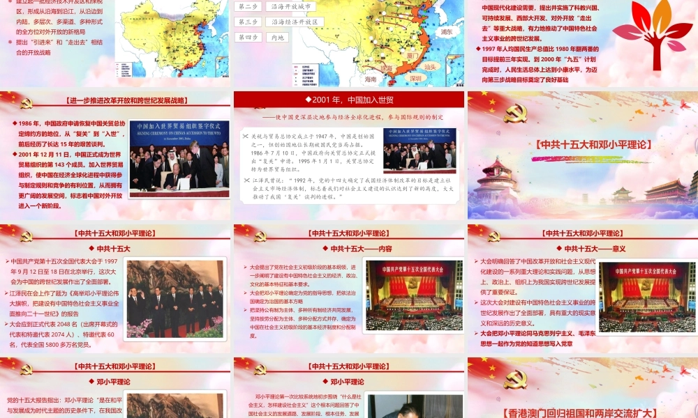 第28课 建立社会主义市场经济体制和中国特色社会主义全面推向21世纪（课件）-《中国历史》（高教版2023 基础模块）.pptx