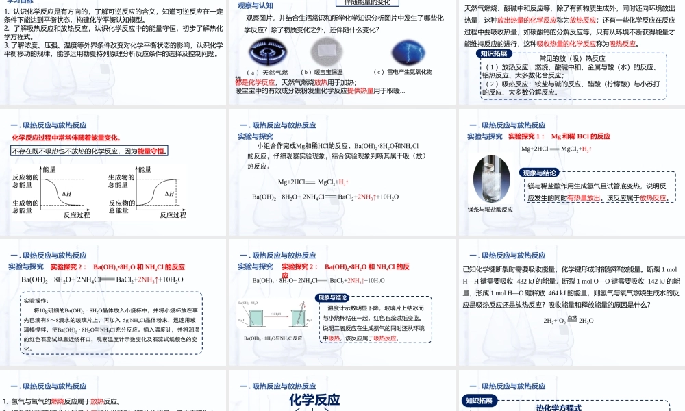 2.3 化学平衡（课件）-【中职专用】高中化学（高教版2021通用类）.pptx