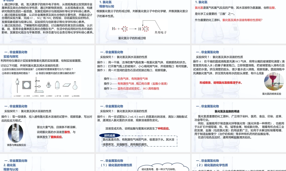 4.1.2 几种重要的非金属化合物（课件）-【中职专用】高中化学（高教版2021通用类）.pptx