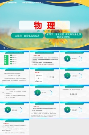 第四节+学生实验探究并测量电源电动势和内阻（教学课件）-【中职专用】高中物理同步精品课堂（高教版通用类）.pptx