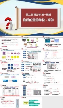 2.3物质的量的单位-摩尔— 课件 2025-2026学年高一上学期化学人教版（2019）必修第一册.pptx