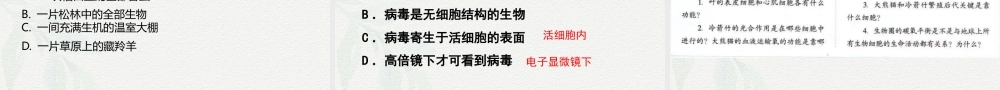 1.1 细胞是生命活动的基本单位-2025-2026学年高一生物同步课件（人教版2019必修1）.pptx