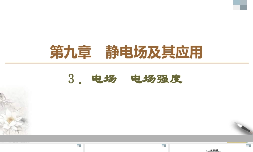 人教版高中物理必修第三册课件9.3《电场　电场强度》.ppt