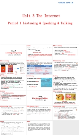 人教版英语必修第二册课件《3.1Listening and Speaking 》.ppt