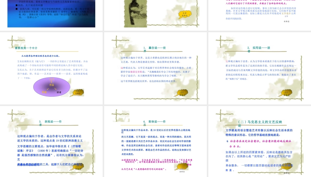 文学概论 国家级精品课程 课件ppt.pptx