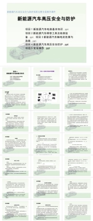 新能源汽车高压安全与防护高职完整全套教学课件（1）.pptx
