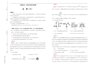 （新高考）高考化学考前冲刺卷（十）(解析版).doc