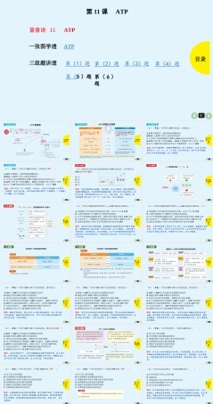 (通用版)高考生物一轮复习课件：第11课-ATP(含解析).ppt