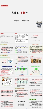 (人教版)高考生物二轮复习课件专题18 生物与环境 (含解析).ppt