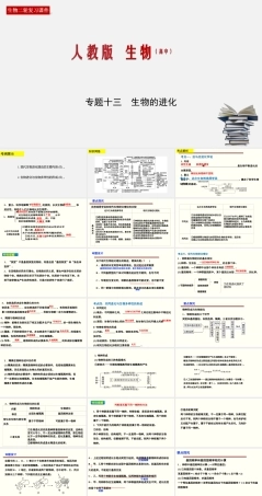 (人教版)高考生物二轮复习课件专题13 生物的进化 (含解析).ppt