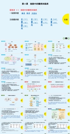 (通用版)高考生物一轮复习课件：第4课-细胞中的糖类和脂质(含解析).ppt