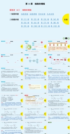 (通用版)高考生物一轮复习课件：第14课-细胞的增殖(含解析).ppt