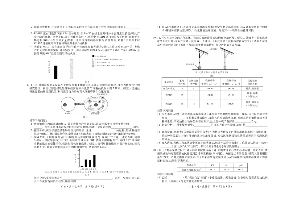 广东上进联考2027届高三年级10月供题训练 生物试题（含答案详解）.pdf_第3页