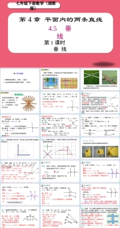 湘教版数学(2024新版)七年级下册《4.5 第1课时 垂线》课件.pptx