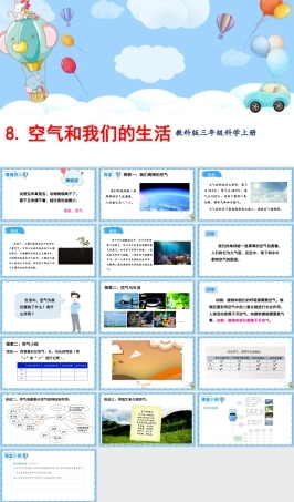 2025年教科版小学三年级上册科学第二单元《第8课空气和我们的生活》教学课件.pptx