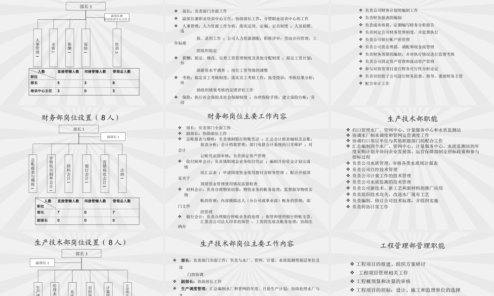 XX自来水公司组织结构优化报告.ppt