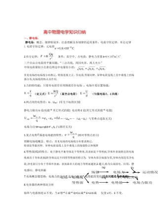 高中物理电学专题复习归纳.doc