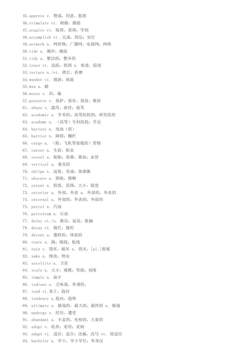 高考英语300个完形填空高频词.pdf_第2页